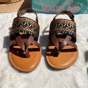 Madeline Girl Dicey Woven Sandal